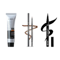 The krux Kit: Men's BB Cream, Brow Pencil and Waterproof Eyeliner side by side